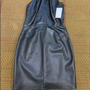 Bailey 44 - Faux Leather Halter Dress - New With Tags